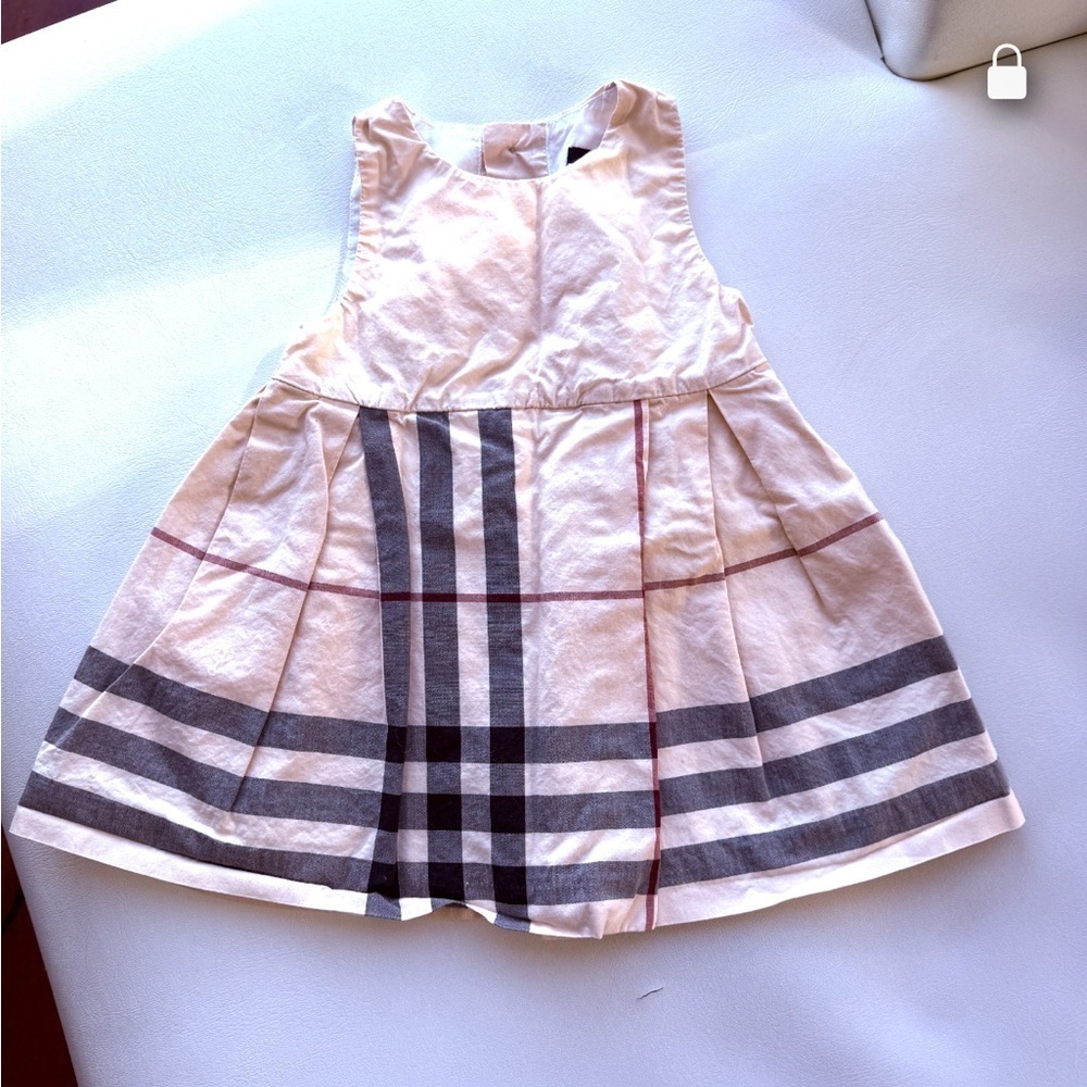 Baby‎ kid dress wrap sleeveless 0/3 months Burberry beige